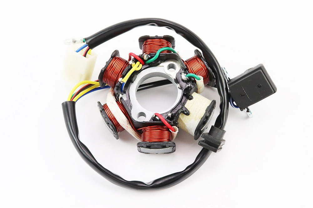 Статор магнето (генератора) (6 котушок роз'єм "мама 4+1") Київ - фото 2