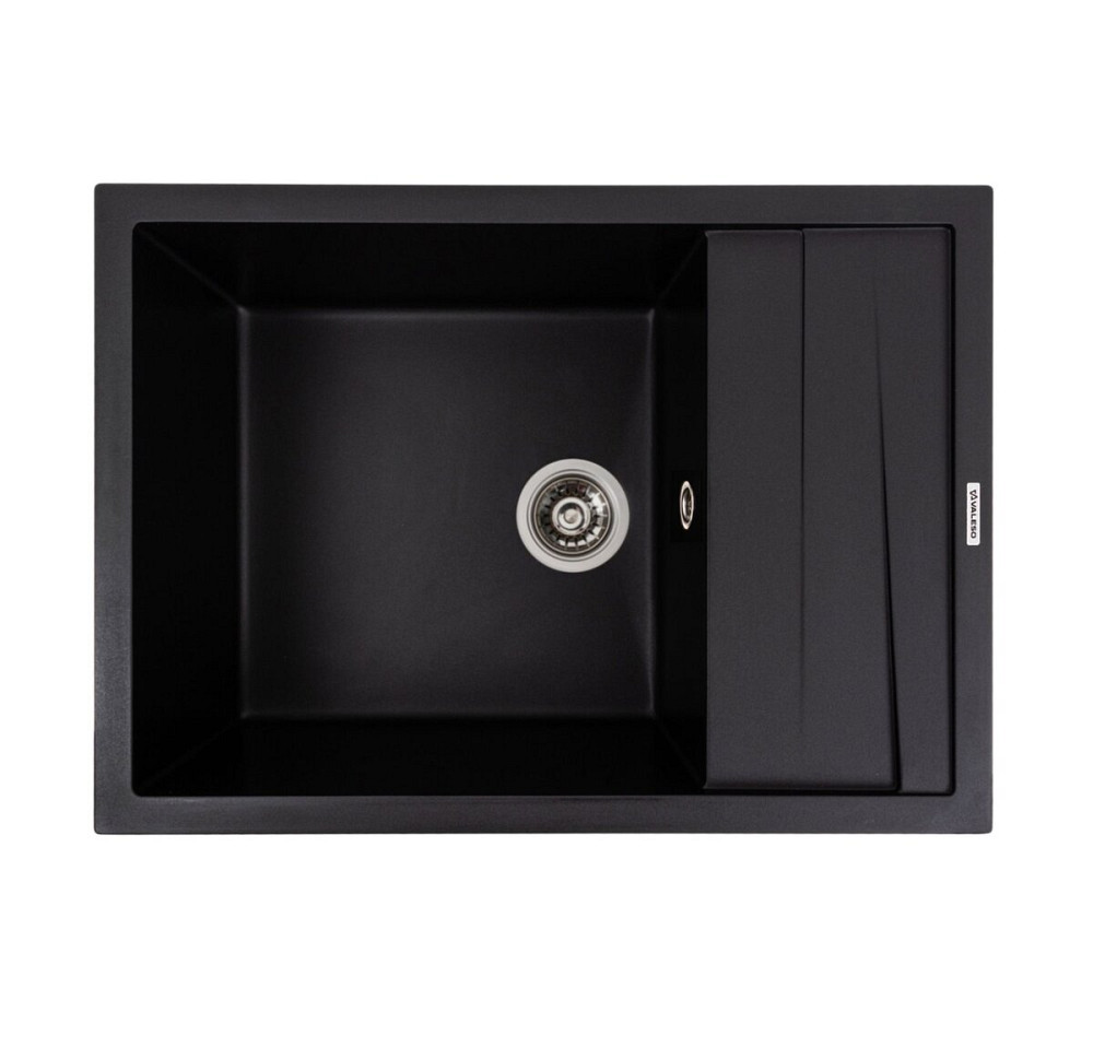 VALESO Кухонна мийка гранітна матова 7050 CASCADA VALESO чорна Коломыя - изображение 16