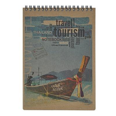 Блокнот Buromax spiral top, А5, 80sheets, KRAFT, square, perforation (BM.2471) Вінниця - фото 1