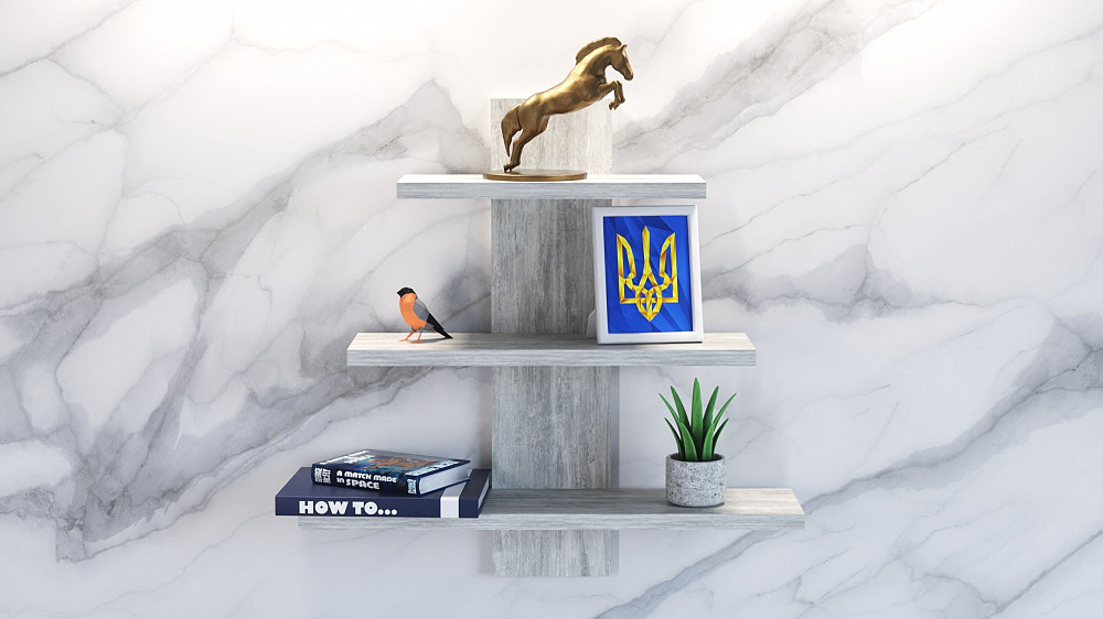 Полка навесная П-1, Урбан Лайт, 500/140/500 Львов - изображение 2