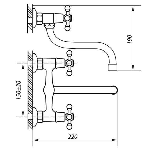 Кухонный смеситель Zerix TZK 605 модель ZX0100 Харьков