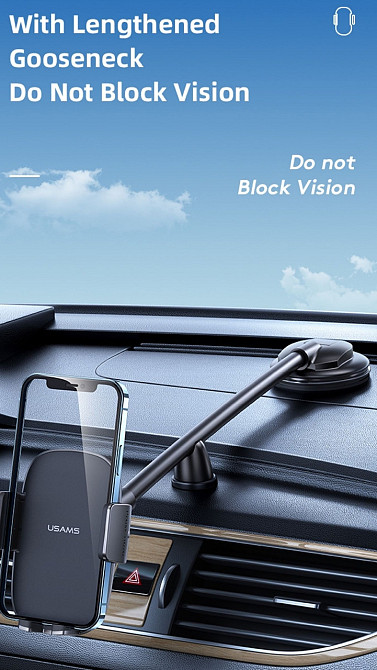 Тримач автокріплення: Xiaomi, Samsung, iPhone: USAMS US-Z1065. Київ - фото 4