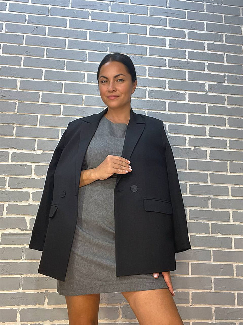 Платье женское Mix Ray 4473 сарафан короткий классический офисный серое, серый, S Одесса - изображение 9