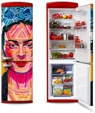 Холодильник Lodówka Vestfrost Art Collection Frida Kahlo VR-FB373-2E1RD z zamrażalnikiem dolnym 190,1 cm Czerwona Киев