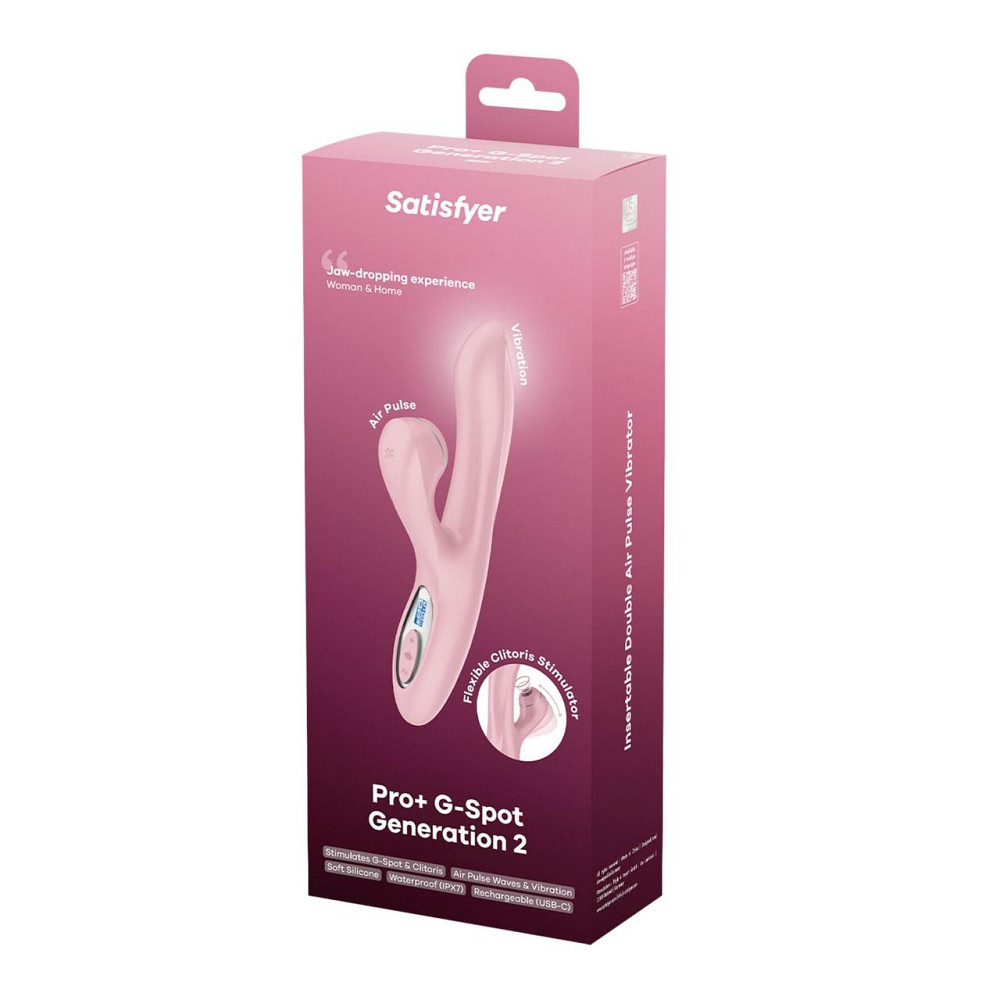 Вакуумний вібратор-кролик Satisfyer Pro+ G-Spot Generation 2 Pink Sex Aura Київ - фото 7