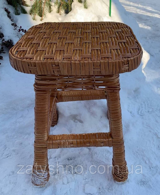 Табуретка большая кухонная из лозы Киев - изображение 5