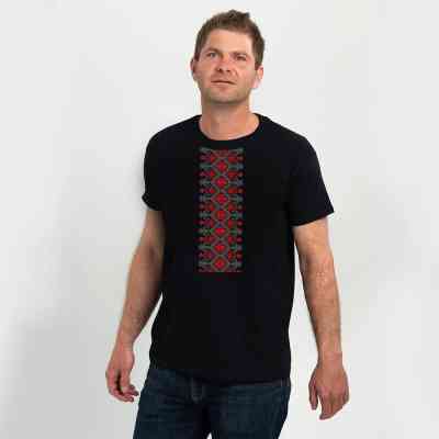 Футболка Sol's Regent Вишиванка вертикально чорний S (11380309/313S) Вінниця