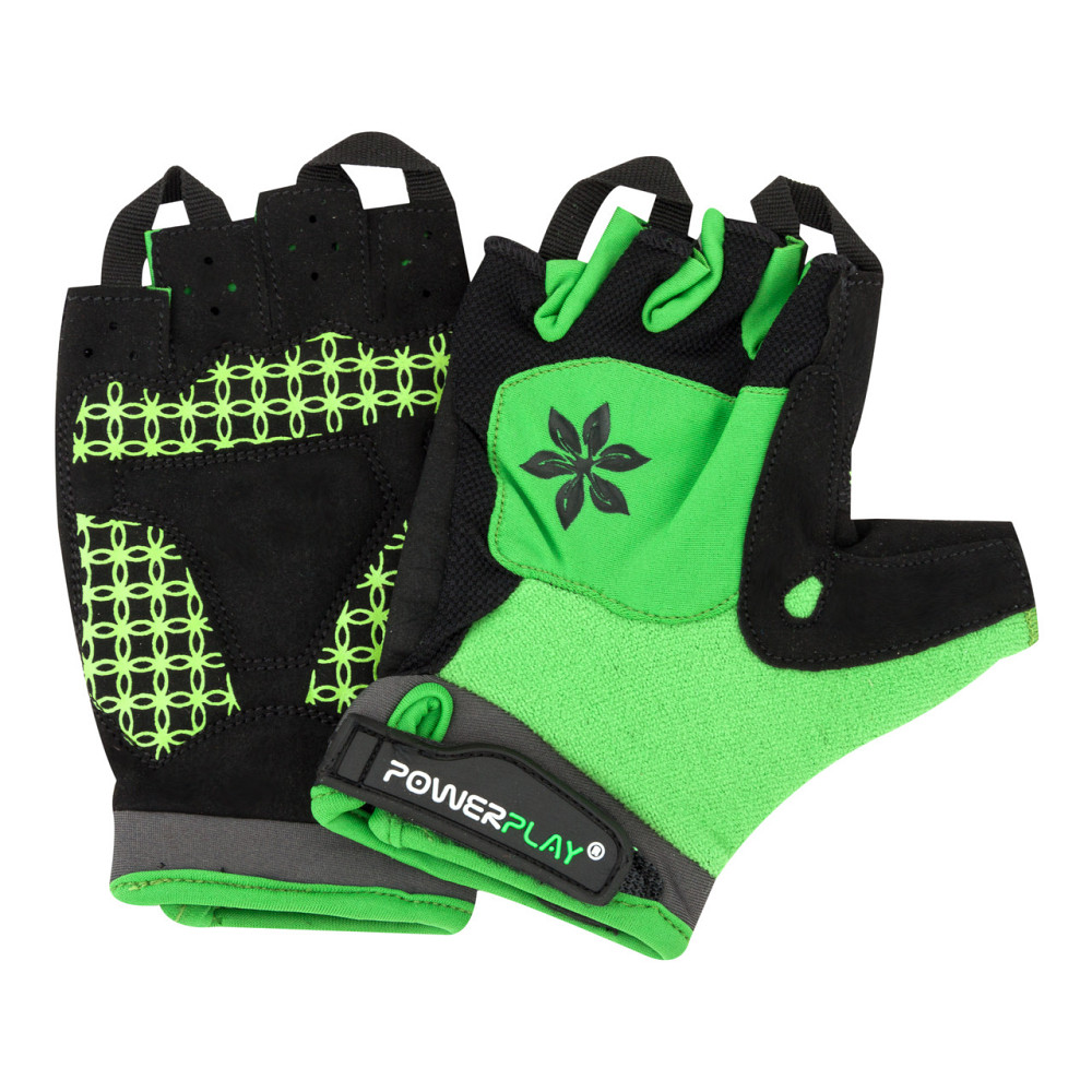 Велорукавички жіночі PowerPlay 5284 B Зелені XS Луцк - изображение 4