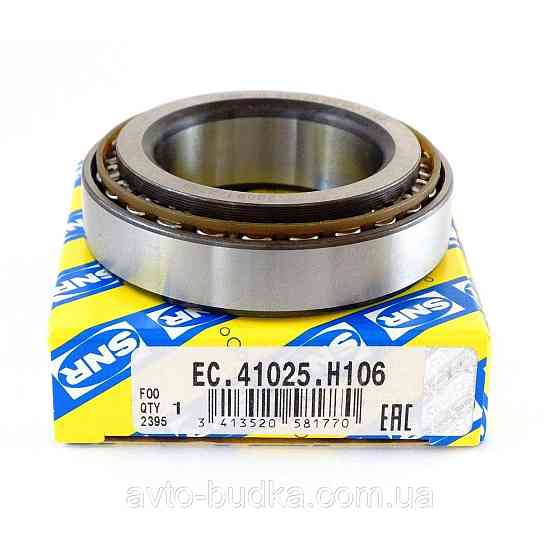 Підшипник коробки передач (38x63x18,7) RENAULT CLIO II, CLIO III, MODUS 1.2-3.0 09.98- SNR EC.41025.H106 Новий Розділ