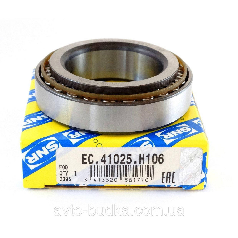 Підшипник коробки передач (38x63x18,7) RENAULT CLIO II, CLIO III, MODUS 1.2-3.0 09.98- SNR EC.41025.H106 Новий Розділ - фото 1
