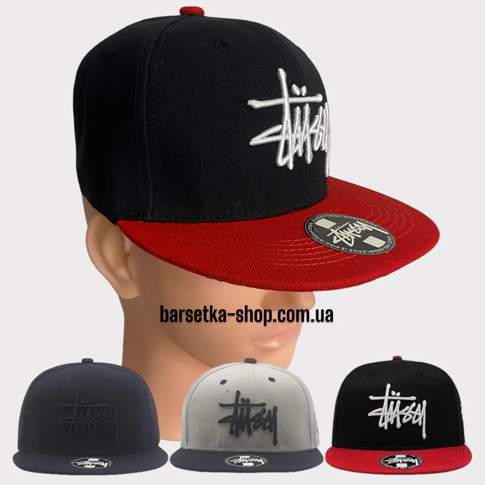 Кепка Stussy черно-красный 52-69(р) Запорожье - изображение 1