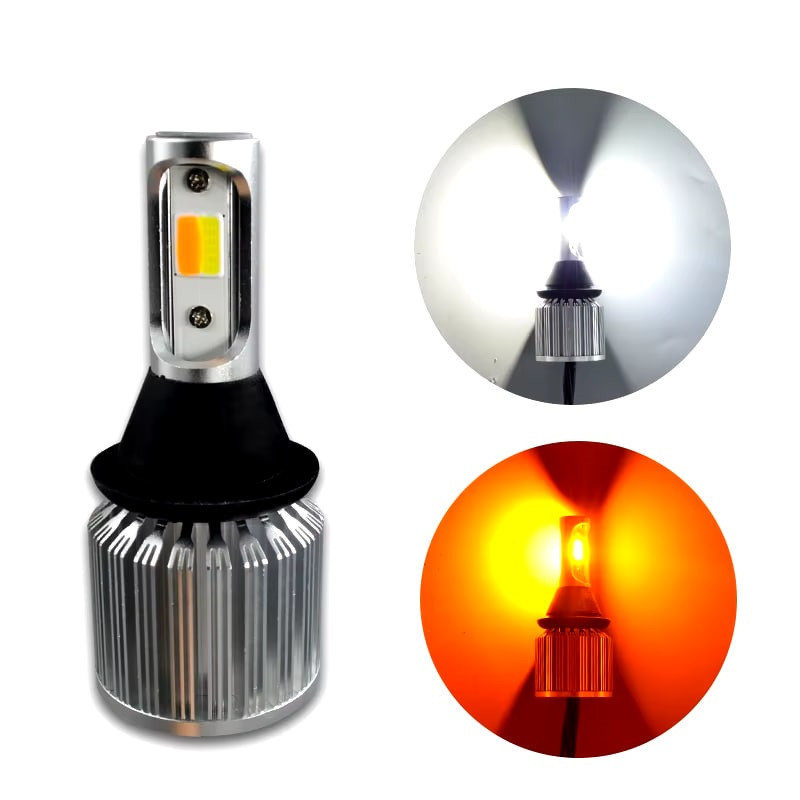 Ходові вогні BAXSTER DRL + поворот P21W Cob Light CANBUS BAU15S 12V Харків - фото 1