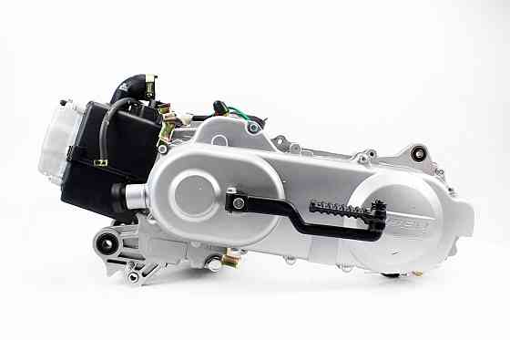 Двигун скутерний в зборі 4Т-80куб (довгий варіатор, довгий вал) + карбюратор, комутатор, котушка запалювання, повітряний фільтр Київ