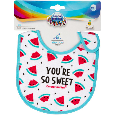 Слинявчик Canpol babies So Cool бавовняний рожевий (15/114_pin) Вінниця - фото 1