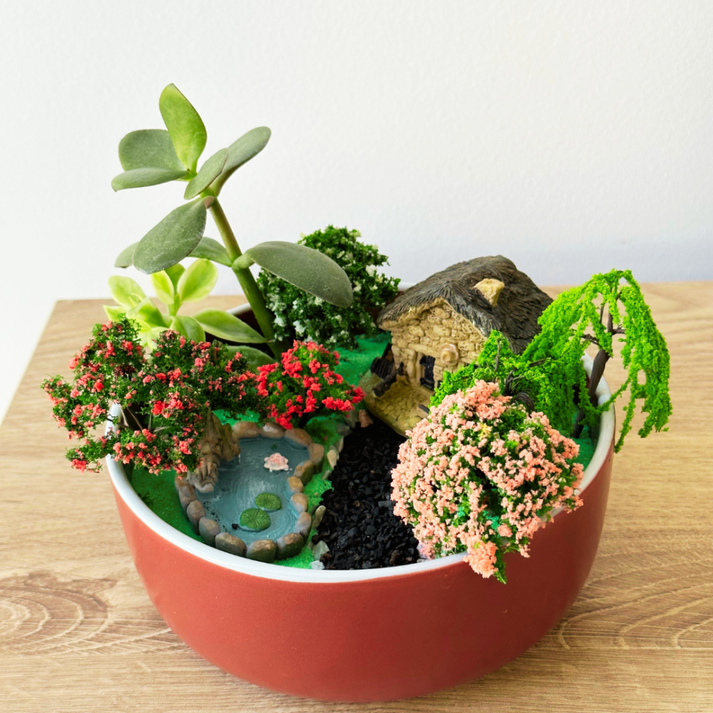 Декоративна сільська хатинка з полістоуна для міні-саду, флораріуму, мікроландшафту, мініатюри, моделювання Одеса - фото 2