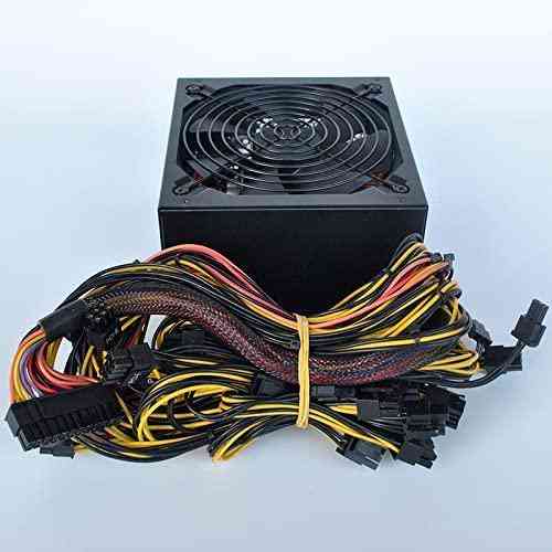 Блок питания для майнинга Bitcoin Miner 1800W, мощный источник питания 12V для майнинг-ферм на 8 GPU (100-240V) Киев