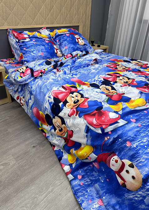 Комплект детского постельного белья Фланель, Koloco Полуторный 150х210 с разноцветным принтом (88-067) Киев - изображение 4