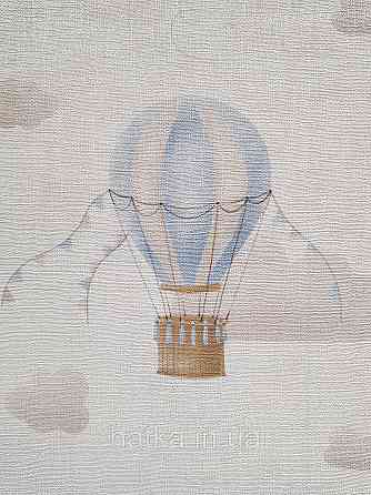 Обои винил на флизелине AS Creation Mia and Paul 0.53х10 детские воздушные шары тучки шарики голубые розовые Киев