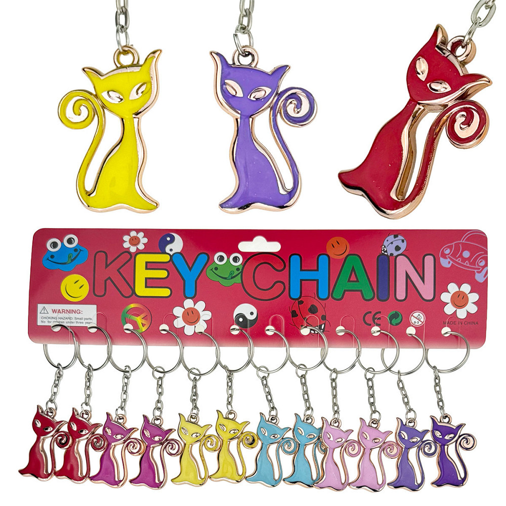 Брелоки для ключей женский Кошка 12 шт Киев - изображение 1