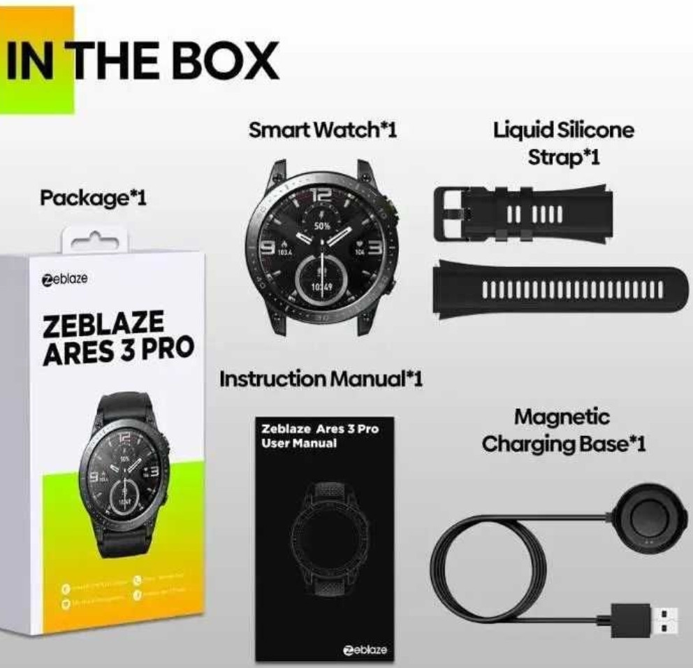 СМАРТ -Часы: Zeblaze Ares 3 Pro Watch AMOLED Smart Киев - изображение 8