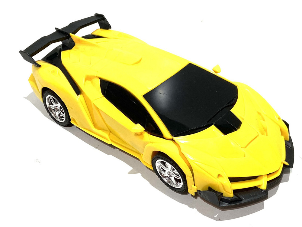 Трансформер робот на радіокеруванні перетворюється на машинку 19 см вид 1 Жовтий (888-AD) Чернігів - фото 1