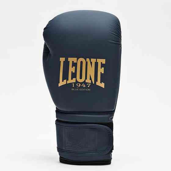 Боксерские перчатки Leone GN059B Blue Edition 16 унций (капу в комплекте) Киев