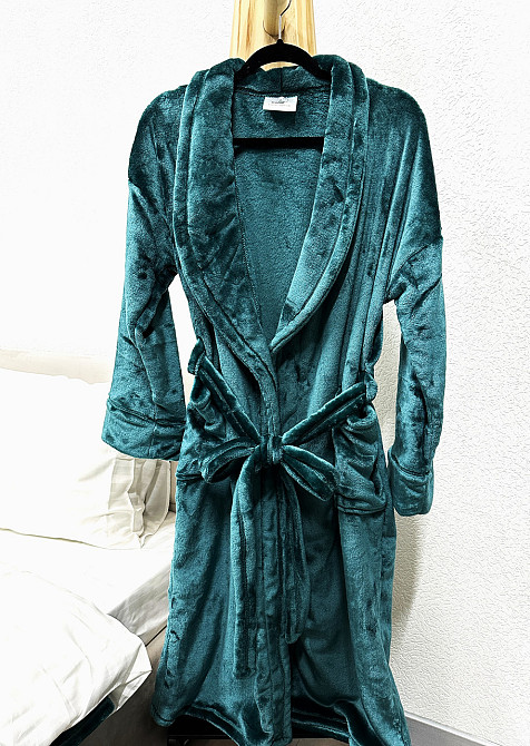 Халат Ecotton L-XL з мікрофібри ізумрудний well soft Atlantic Коломыя - изображение 2