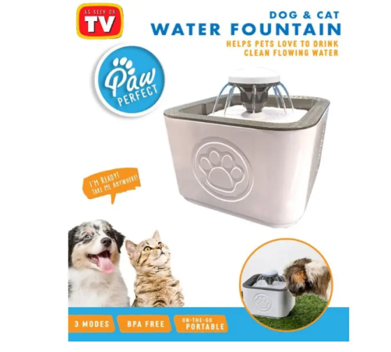 Автоматична напувалка - фонтан для тварин Pet Water FOUNTAIN 2,5 л, живлення від USB, три способи по Київ
