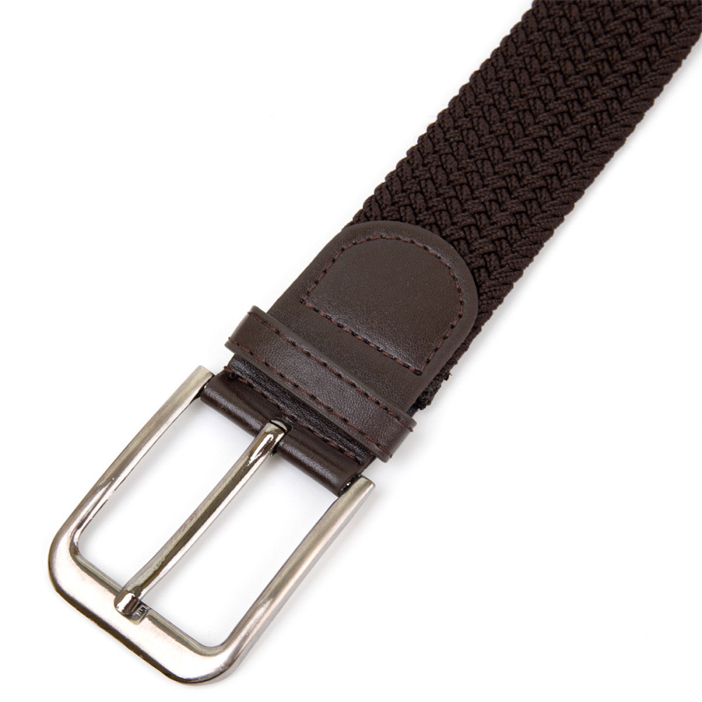 Текстильний ремінь чоловічий класика Коричневий (Vintage) Київ - фото 1