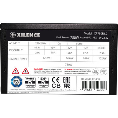Блок живлення Xilence 750W (XP750R6.2 BULK) Вінниця - фото 6