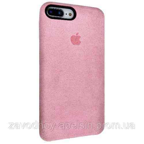 IPhone 7 8 Plus Шкіряний чохол Alcantara (pink) Одеса