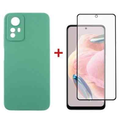 Чехол для мобильного телефона Dengos Kit for Xiaomi Redmi Note 12s case + glass (Mint) (DG-KM-46) Винница