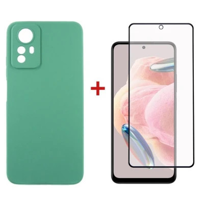 Чехол для мобильного телефона Dengos Kit for Xiaomi Redmi Note 12s case + glass (Mint) (DG-KM-46) Винница - изображение 1