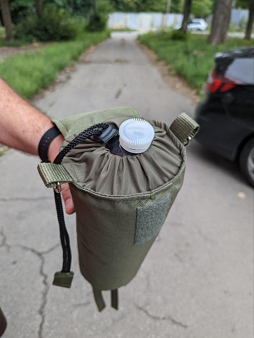 Тактична сумка підсумок чохол тримач для пляшки термосу 1.5 л з системою MOLLE Днепр - изображение 4