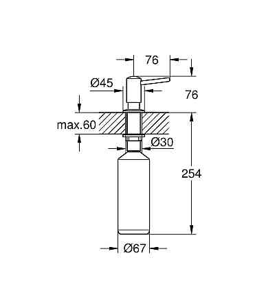 Дозатор для моющего средства Grohe (40536000) Киев