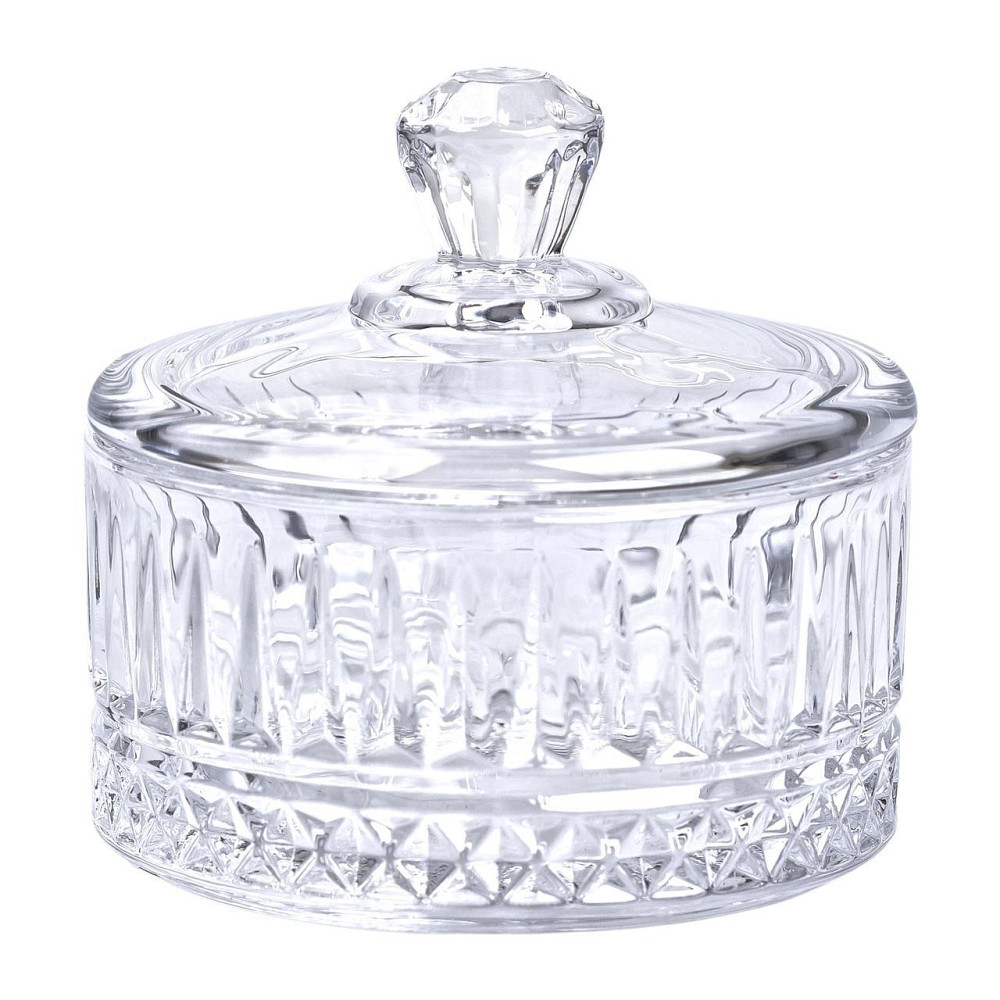 Цукерниця з кришкою скляна Ø 10 см кругла HP-YH-72 Київ - фото 2