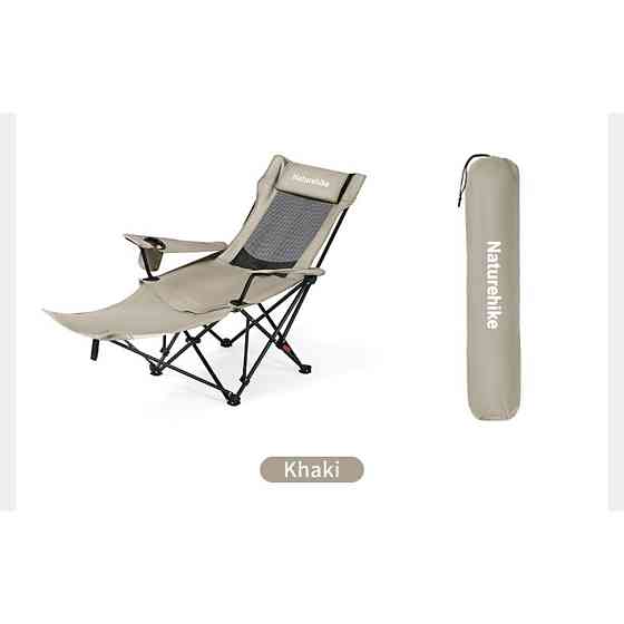 Крісло-шезлонг складане Naturehike CNK2550JJ023 Nightfall T05, сталь, хакі Киев