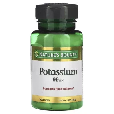 Минералы Nature's Bounty Калий, 99 мг, Potassium, 100 каплет (NRT-01110) Винница - изображение 1