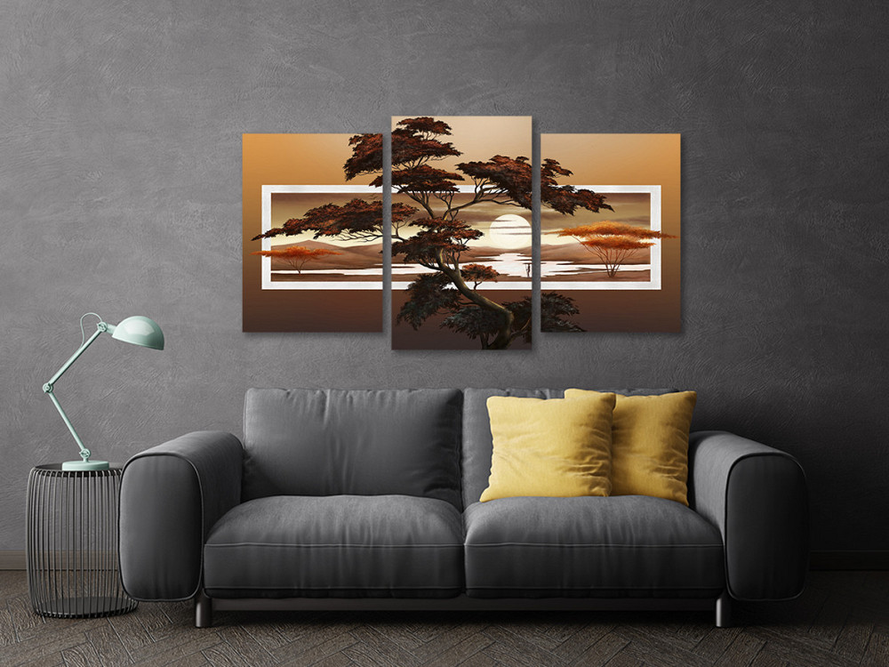 Модульна картина у вітальню/ спальню Дерево в путлі Art-650_3 70x130 см Київ - фото 3