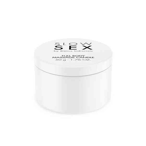 Массажная свеча с маслами, ароматная, Bijoux Indiscrets Massage Candle Slow Sex, 50 мл Sex Aura Киев