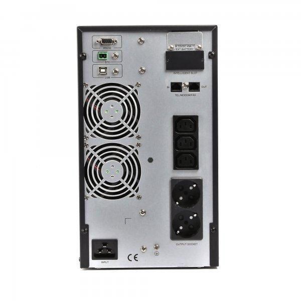 ДБЖ EnerGenie EG-UPSO-3000 3000VA, On-line, 3xIEC+2xSchuko, метал ( Чорний ) Харків - фото 2