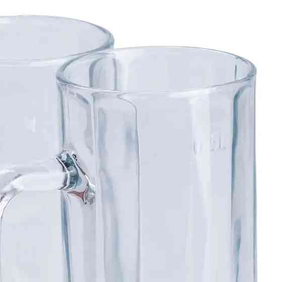 TS Kitchen Набір пивних кухлів 2 штуки по 500 мл скляні прозорі Київ