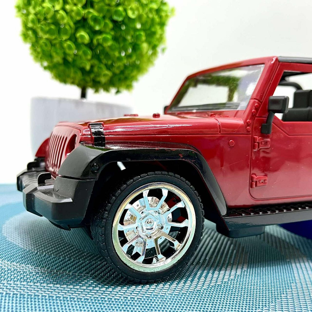 Джип позашляховик з гумовими колесами на радіокеруванні Червоний (9088-6AD) Чернігів - фото 4