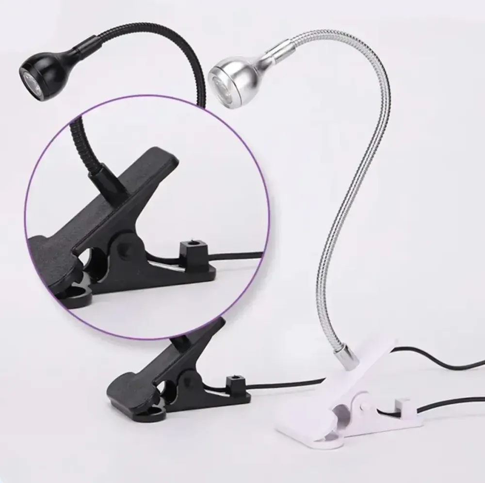 UV/LED лампа для сушки ногтей на прищепке, лампа-фонарик, USB Черный Киев - изображение 5