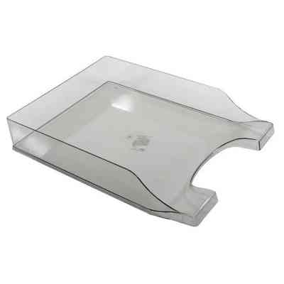 Лоток для паперів Economix горизонтальний Симетрія , пластик димчастий (E31802-17) Вінниця