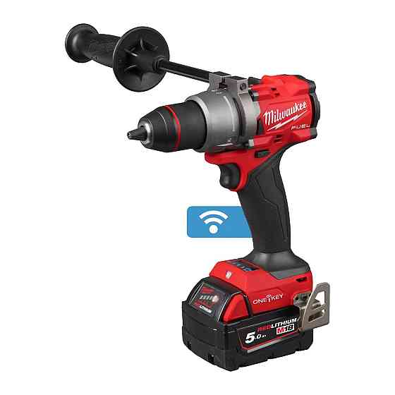 Дрель-шуруповерт аккумуляторный бесщеточный ударный MILWAUKEE M18 ONEPD3-502X, 158Нм (зарядное устройство М12-18 FC, 2 аккумулятора Одесса