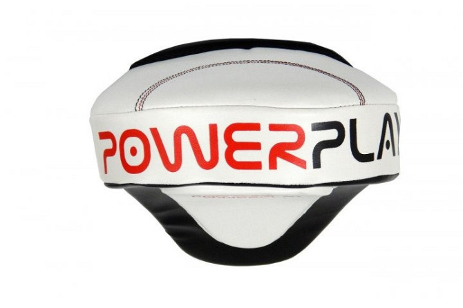 Лапы боксерские PowerPlay 3042 черно-белые PU [пара] Киев - изображение 4