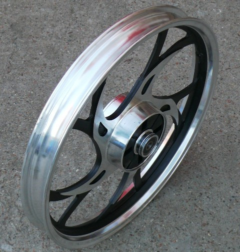 Диск колеса 1,4*17 (зад, барабан) (легкосплавний) мопед Актив-2 Мукачево - фото 1