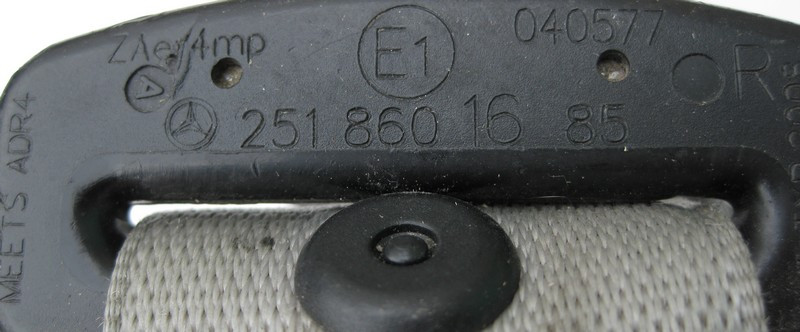 Mercedes-Benz  A2518601685 7F03 Ремінь безпеки передній правий сірий ML W164 GL X164 R-Class W251 Одеса - фото 2