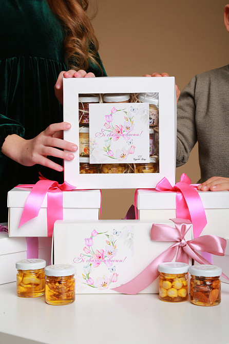 Дегустаційний оригінальний подарунковий набір крем-меду та горіхів. Одеса - фото 3